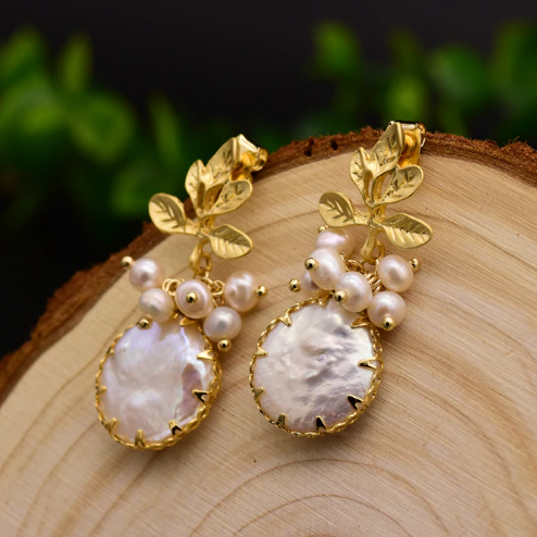 Beverly Freshwater Pearl Drop Earrings - Jules Bridal Jewellery Ireland
